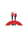 Baseus CATGH-H09 Halo Type-C 40W Flash Şarj USB Şarj Kablosu 2 mt Kırmızı