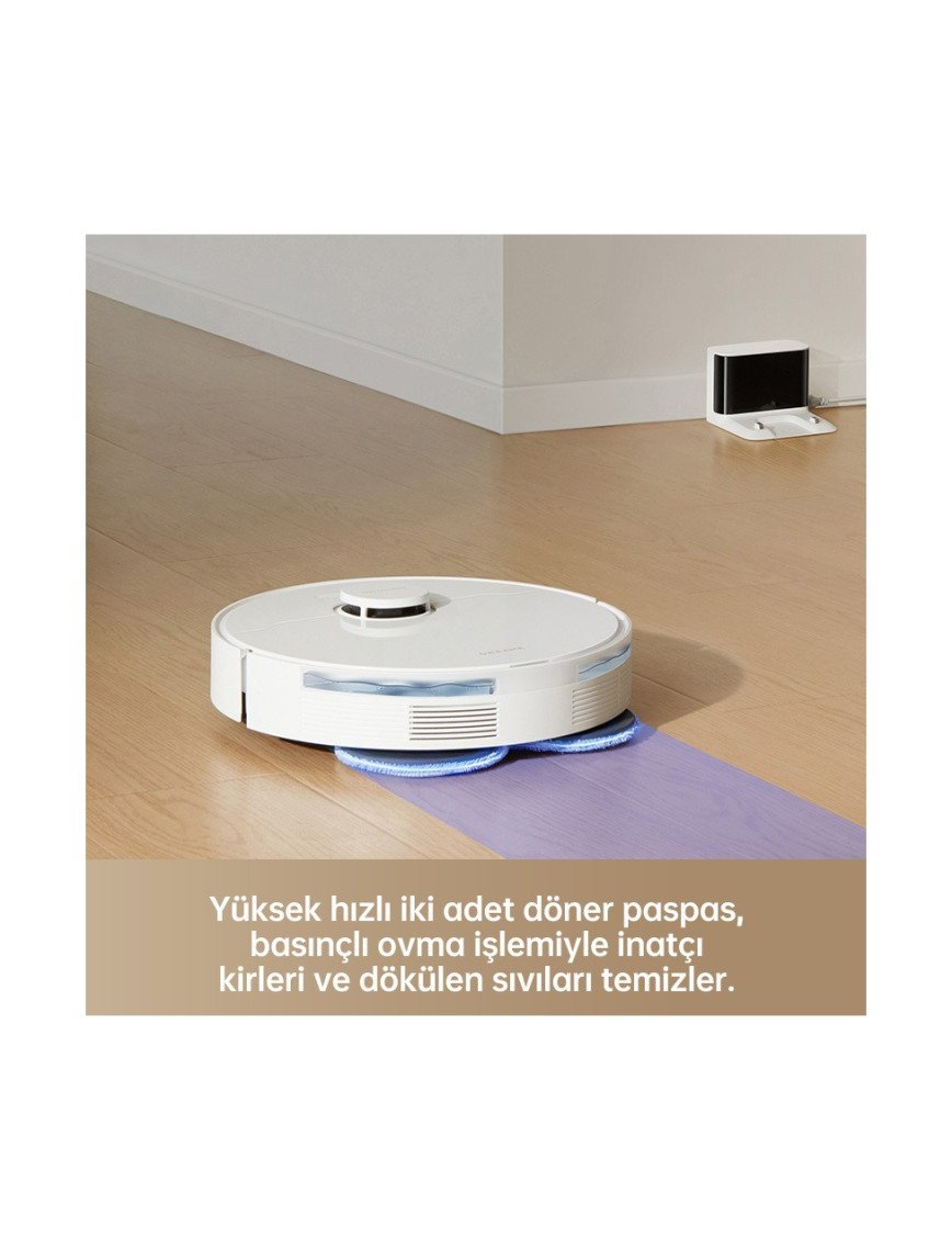 Dreame L10s Pro Gen 2 Robot Süpürge Beyaz, 7.000PA Emiş Gücü